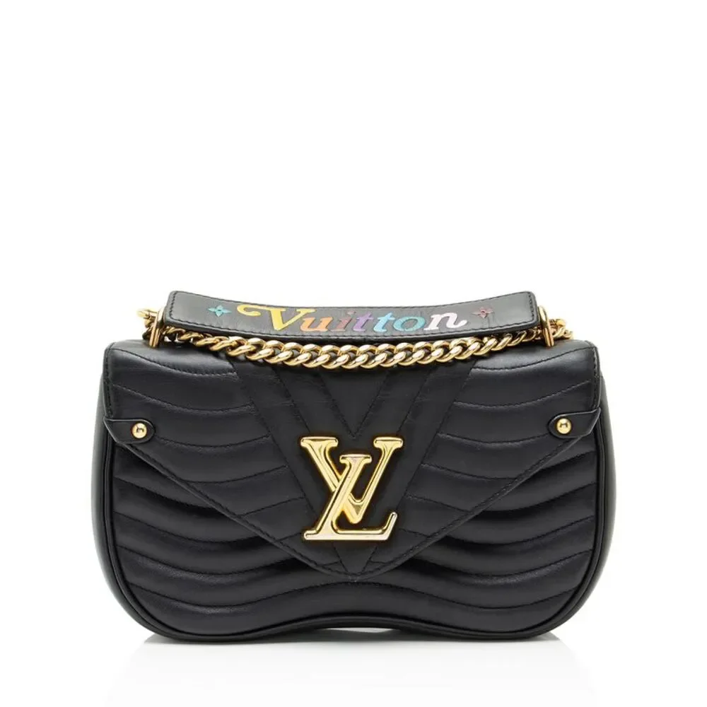 Louis Vuitton Calfskin New Wave Chain MM Shoulder Bag